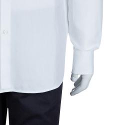 Pre Owned Boss by Hugo Boss Textured White Long Sleeve Buttondown Cotton Shirt L