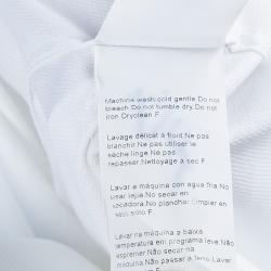 Pre Owned Boss by Hugo Boss Textured White Long Sleeve Buttondown Cotton Shirt L