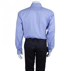 Pre Owned Boss by Hugo Boss Blue Long Sleeve Buttondown Cotton Shirt XL