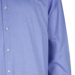 Pre Owned Boss by Hugo Boss Blue Long Sleeve Buttondown Cotton Shirt XL