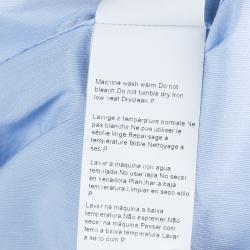 Pre Owned قميص بوس باي هوغو بوس أزرق فاتح بأكمام طويلة وأزرار أمامية XL