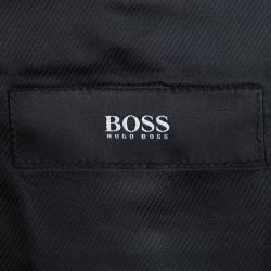 Pre Owned Boss by Hugo Boss Black Wool Tuxedo Suit XXL