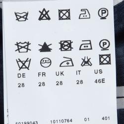 Pre Owned Boss By Hugo Boss Navy Blue Wool Blazer S