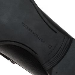 Pre Owned حذاء لوفرز بوتيغا فينيتا أوستن بيني جلد أسود مقاس 41