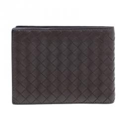 Pre Owned Bottega Veneta Brown Intrecciato Wallet