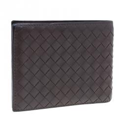 Pre Owned Bottega Veneta Brown Intrecciato Wallet