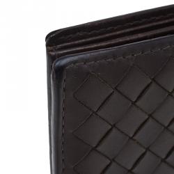 Pre Owned Bottega Veneta Brown Intrecciato Wallet