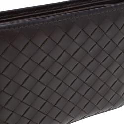Pre Owned Bottega Veneta Brown Intrecciato Wallet