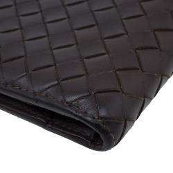 Pre Owned Bottega Veneta Brown Intrecciato Wallet