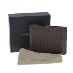 Pre Owned Bottega Veneta Brown Intrecciato Wallet