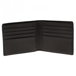 Pre Owned Bottega Veneta Brown Intrecciato Leather Bi-Fold Wallet
