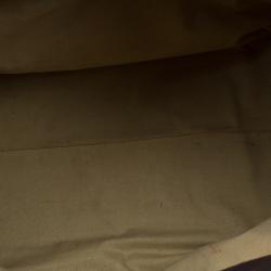 Pre Owned Bottega Veneta Brown Intrecciato Woven Leather Duffel Bag