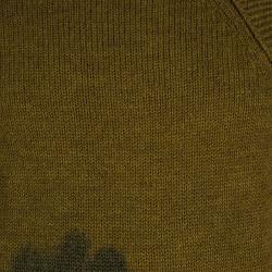 Pre Owned Bottega Veneta Men's Brown Green Knit Sweater M