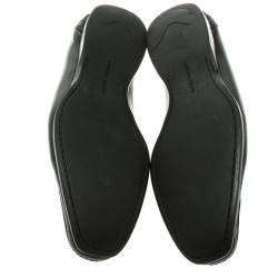 مملوكة مسبقًا حذاء موكاسان بوتيغا فينيتا آنويك جلد أنترشياتو أسود مقاس 42