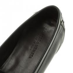 مملوكة مسبقًا حذاء موكاسان بوتيغا فينيتا آنويك جلد أنترشياتو أسود مقاس 42