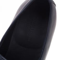 Pre Owned حذاء لوفرز بوتيغا  فينيتا جلد أنترشياتو أسود مقاس 43