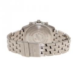 Pre Owned Breitling Silver Stainless Steel Crosswind Men's Watches 44MM