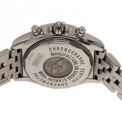 مملوكة مسبقًا Breitling White Stainless Steel Galactic Men's Wristwatch 39MM