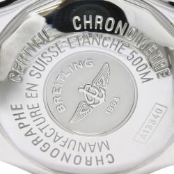 Pre Owned Breitling Silver Stainless Steel Superocean Men's Wristwatch 42MM