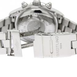 Pre Owned Breitling Silver Stainless Steel Superocean Men's Wristwatch 42MM