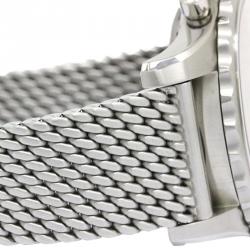 مملوكة مسبقًا Breitling Silver Stainless Steel Chronospace Men's Wristwatch 48MM