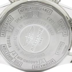 مملوكة مسبقًا Breitling Silver Stainless Steel Chronospace Men's Wristwatch 48MM