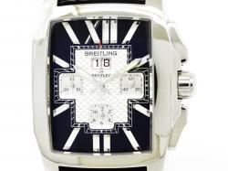 Pre Owned Breitling Black Stainless Steel Bentley Flying B Men's Wristwatch 40MM