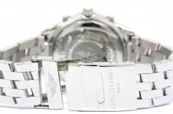 Pre Owned Breitling White Stainless Steel Windrider Men's Wristwatch 38MM