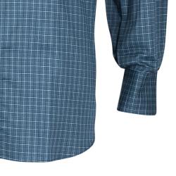 Pre Owned Brioni Men's Blue Checked Shirt L
