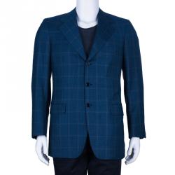 Pre Owned بليزر بريوني صوف أزرق للرجال M