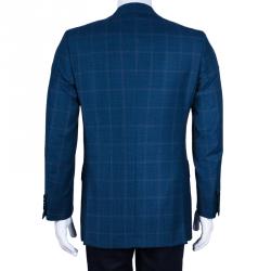 Pre Owned بليزر بريوني صوف أزرق للرجال M