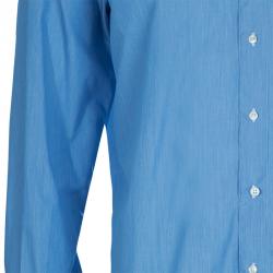 Pre Owned Brioni Men's Light Blue Cotton Shirt M