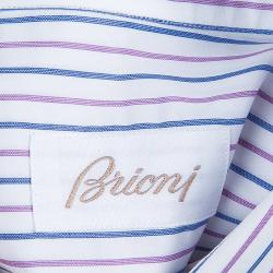 Pre Owned Brioni Multicolor Striped Shirt L