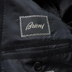 Pre Owned معطف بريوني كشمير أسود طويل XL