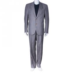 مملوكة مسبقًا بذلة رجالي بريوني بالاتينو رصاصي L