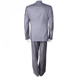 مملوكة مسبقًا بذلة رجالي بريوني بالاتينو رصاصي L