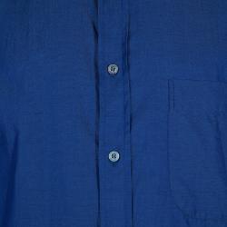 Pre Owned Brioni Men's Dark Blue Button Down Shirt XL