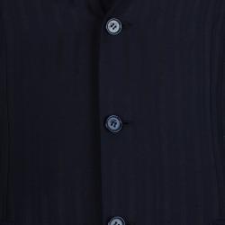 مملوكة مسبقًا Brioni Navy Blue and Black Striped Suit S
