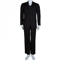 مملوكة مسبقًا بذلة بريوني بني داكن مخططة M