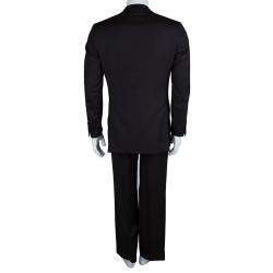 مملوكة مسبقًا بذلة بريوني بني داكن مخططة M