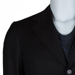 مملوكة مسبقًا بذلة بريوني بني داكن مخططة M