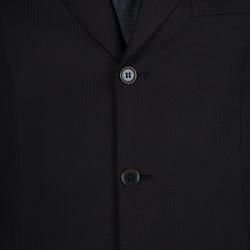 مملوكة مسبقًا بذلة بريوني بني داكن مخططة M