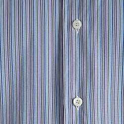 Pre Owned Brioni Multicolor Striped Cotton Long Sleeve Shirt XL
