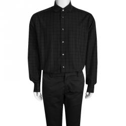 Brioni Multicolor Tartan Plaid Long Sleeve Button Front Shirt XXL