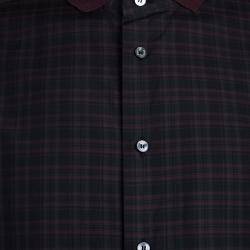 Brioni Multicolor Tartan Plaid Long Sleeve Button Front Shirt XXL