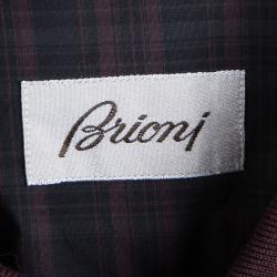Brioni Multicolor Tartan Plaid Long Sleeve Button Front Shirt XXL