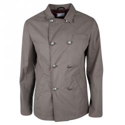 Brunello Cuccinelli Brown Double Breasted Jacket M
