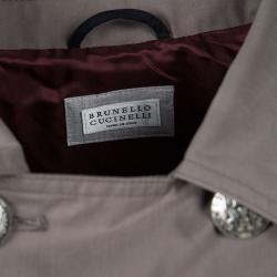 Brunello Cuccinelli Brown Double Breasted Jacket M