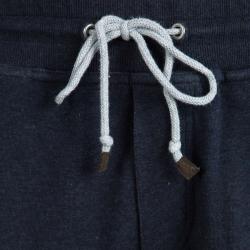 Pre Owned Brunello Cucinelli Dark Blue Zip Pocket Detail Shorts L