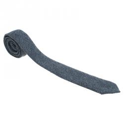 Pre Owned Burberry Grey Cashmere Tie
